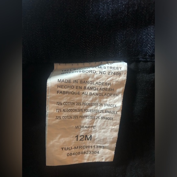 Riders by Lee Dressy Denim Trousers Dark Blue 12M - Picture 4 of 11